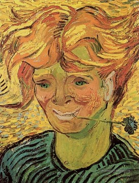 Jeune homme au bleuet Vincent van Gogh Peinture à l'huile